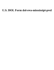 U.S. DOL Form dol-swa-misssissipi-pwd