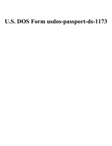 U.S. DOS Form usdos-passport-ds-1173