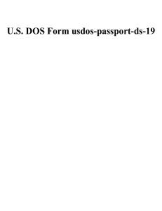 U.S. DOS Form usdos-passport-ds-19
