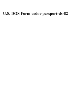 U.S. DOS Form usdos-passport-ds-82