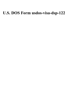 U.S. DOS Form usdos-visa-dsp-122