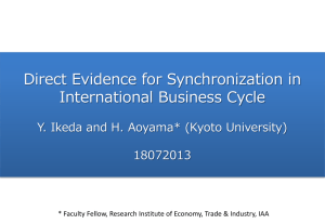 Direct Evidence for Synchronization in International Business Cycle