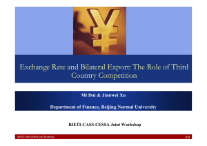 Exchange Rate and Bilateral Export: The Role of Third Country Competition