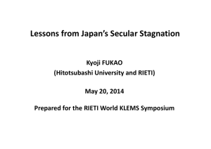Lessons from Japan’s Secular Stagnation