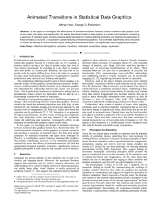 Animated Transitions in Statistical Data Graphics  Jeffrey Heer, George G. Robertson