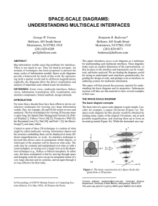 SPACE-SCALE DIAGRAMS: UNDERSTANDING MULTISCALE INTERFACES