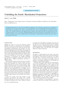 Unfolding the Earth: Myriahedral Projections Jarke J. van Wijk