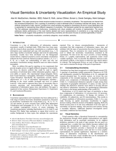 Visual Semiotics &amp; Uncertainty Visualization: An Empirical Study