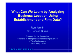 What Can We Learn by Analyzing Business Location Using Ron Jarmin