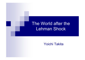 The World after the Lehman Shock Yoichi Takita