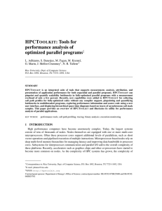 HPCT : Tools for performance analysis of optimized parallel programs