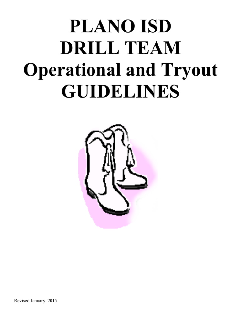 PLANO ISD DRILL TEAM Operational and Tryout