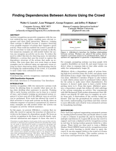 Finding Dependencies Between Actions Using the Crowd
