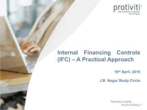 Internal Financing Controls – A Practical Approach
