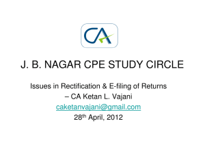 J. B. NAGAR CPE STUDY CIRCLE – CA Ketan L. Vajani 28