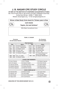 J. B. NAGAR CPE STUDY CIRCLE