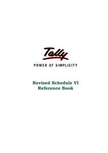 Revised Schedule VI Reference Book