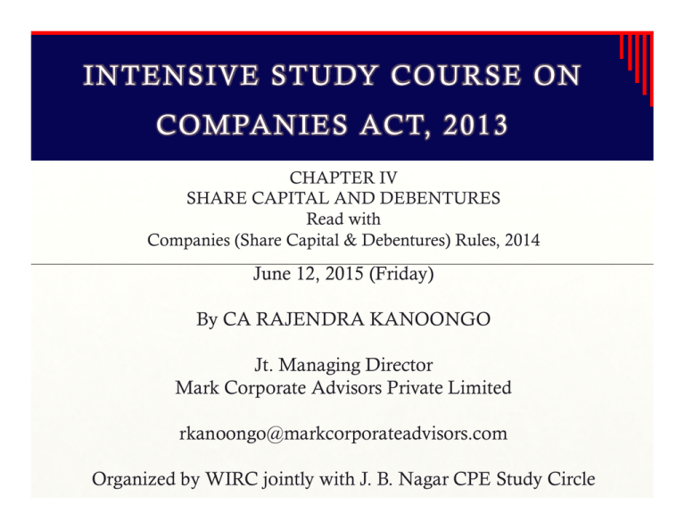 case study on companies act 2013 with solution