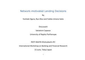 Network-motivated Lending Decisions