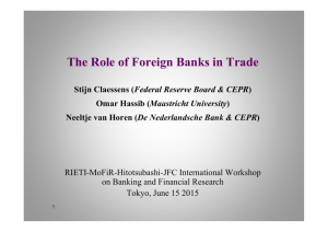 The Role of Foreign Banks in Trade