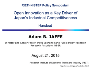 Adam B. JAFFE Open Innovation as a Key Driver of