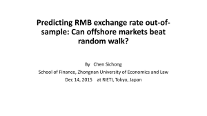 Predicting RMB exchange rate out-of- sample: Can offshore markets beat random walk?