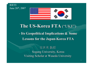 The US - Korea FTA (