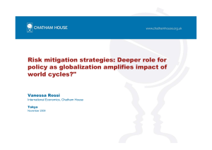 Risk mitigation strategies: Deeper role for world cycles?&#34;