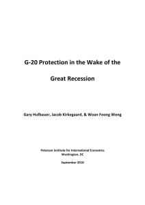 G-20 Protection in the Wake of the Great Recession
