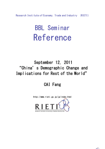 Reference  BBL Seminar September 12, 2011