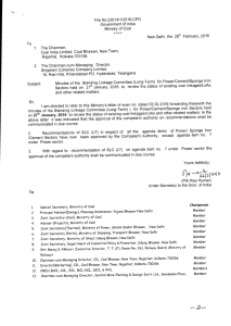 File No.23014/1/2016-CPD Government of India Ministry of Coal