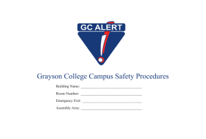 Grayson College Campus Safety Procedures