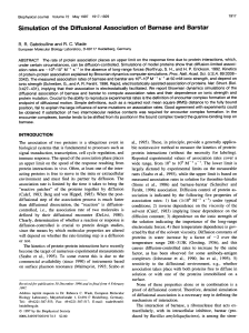 Simulation of the Diffusional Association of Barnase and Barstar