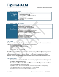 1.1.  General Information Process Area Process