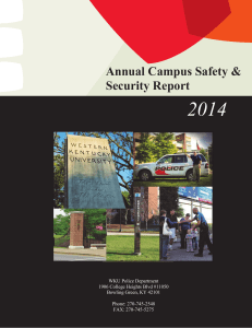 2014 Annual Campus Safety &amp; Security Report