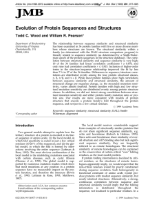 Evolution of Protein Sequences and Structures