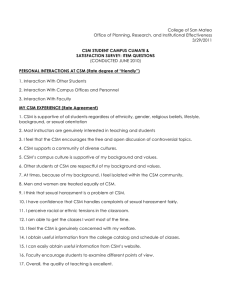 College of San Mateo Office of Planning, Research, and Institutional Effectiveness 3/29/2011