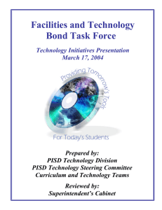 Facilities and Technology Bond Task Force