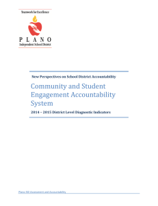 Community and Student Engagement Accountability System