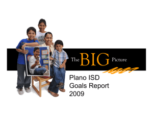 BIG Plano ISD Goals Report 2009