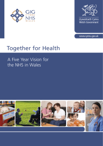 Together for Health A Five Year Vision for the NHS in Wales