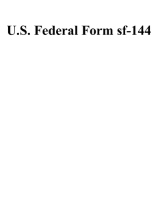 U.S. Federal Form sf-144
