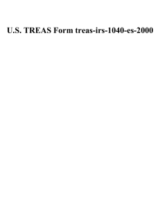 U.S. TREAS Form treas-irs-1040-es-2000