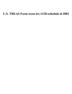 U.S. TREAS Form treas-irs-1120-schedule-d-2002