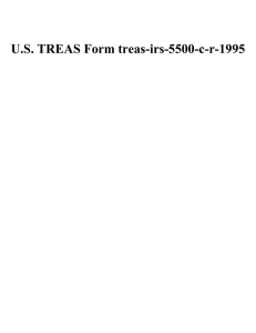 U.S. TREAS Form treas-irs-5500-c-r-1995