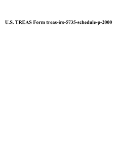U.S. TREAS Form treas-irs-5735-schedule-p-2000