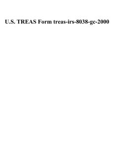 U.S. TREAS Form treas-irs-8038-gc-2000