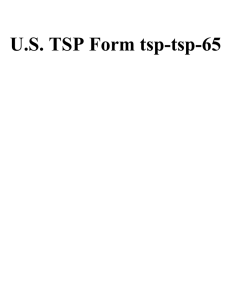 U.S. TSP Form tsp-tsp-65