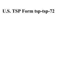 U.S. TSP Form tsp-tsp-72