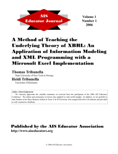 A Method of Teaching the Underlying Theory of XBRL: An